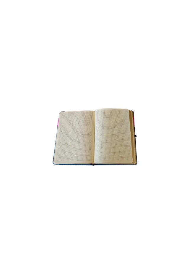 Notebook دفتر ملاحظات I-RITE ذو غلاف صلب 16×24 سم مربع باللون الأزرق  - Image 2