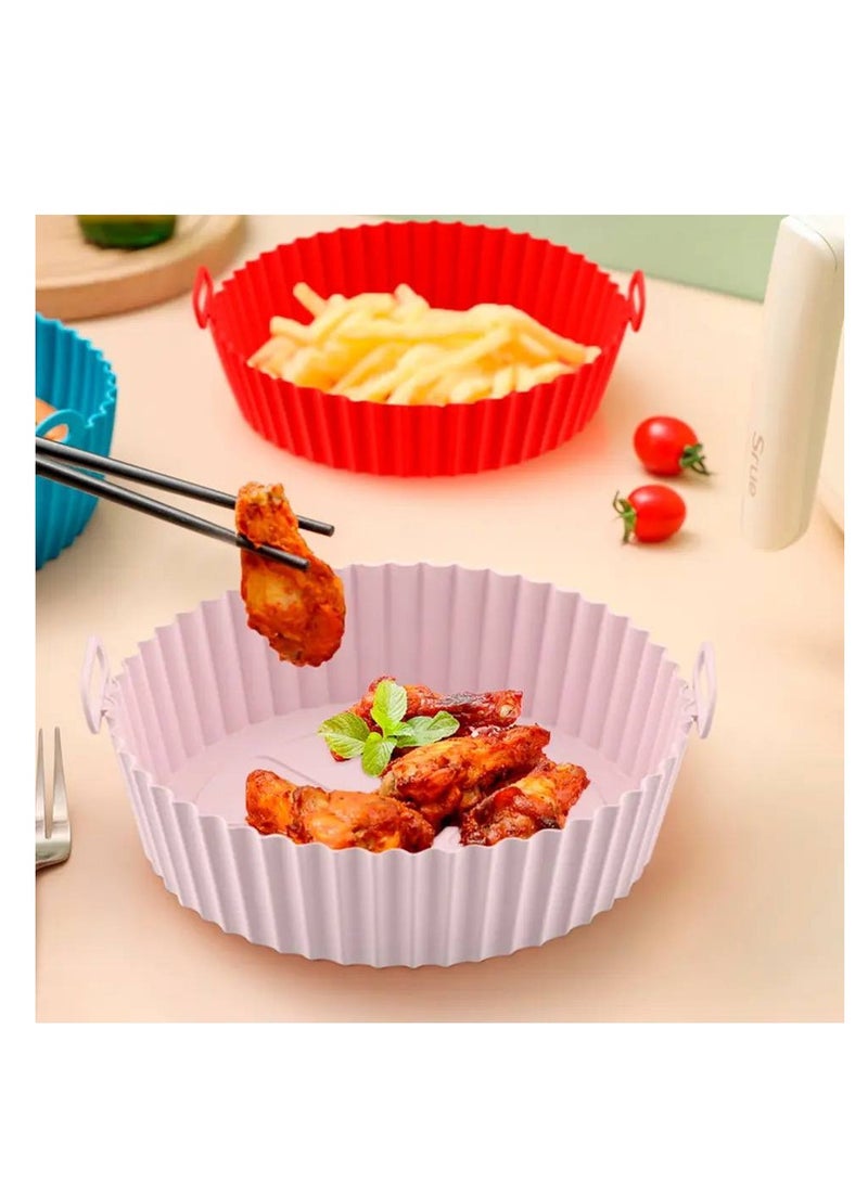 Silicone Air Fryer Bakeware Set - Perfect Protection for Your Air Fryer and Great Cooking Experience! A set of 6 silicone molds in various sizes to protect your air fryer from grease and easy to clean W 