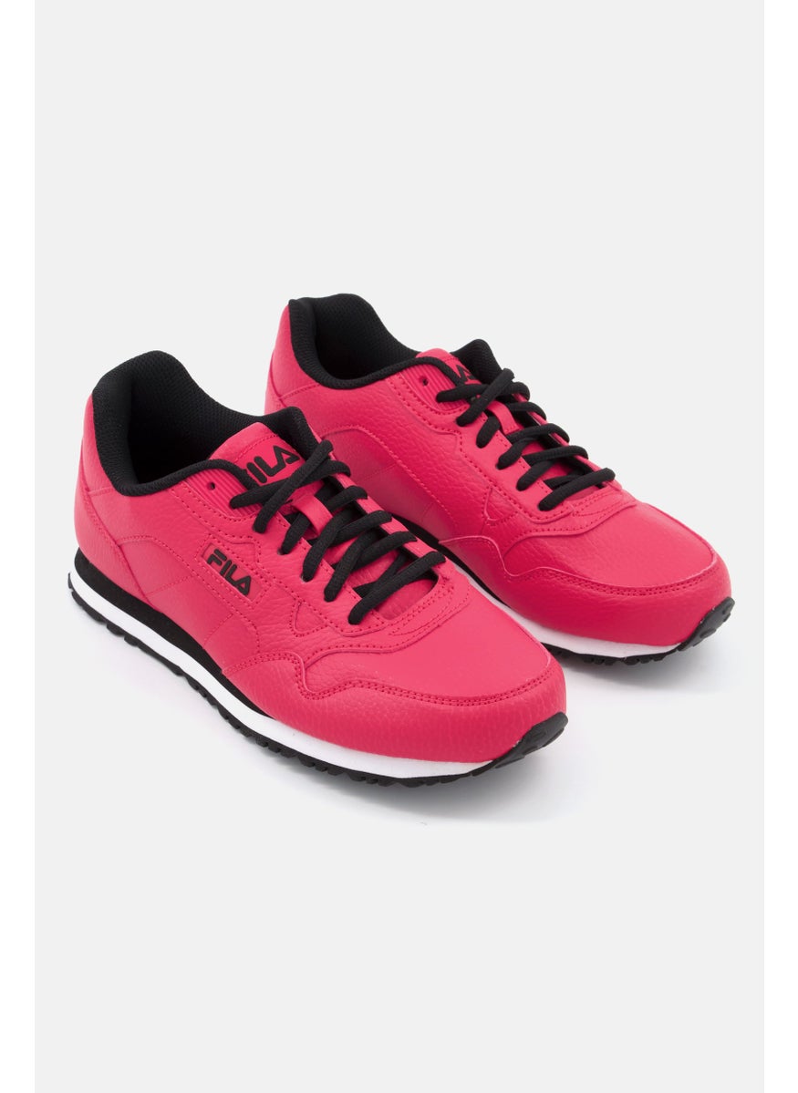FILA - Men Cress PB Lace Up Running Shoes, Red Combo - Image 1