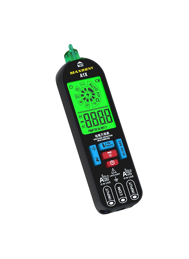 Lepmerk MAXRIENY Automatic Anti-Burn Intelligent Digital Multimeter Fast Accurately Measures Voltage Resistance Diode Tester Live Wire Voltage Tester with Flashlight  - Image 3