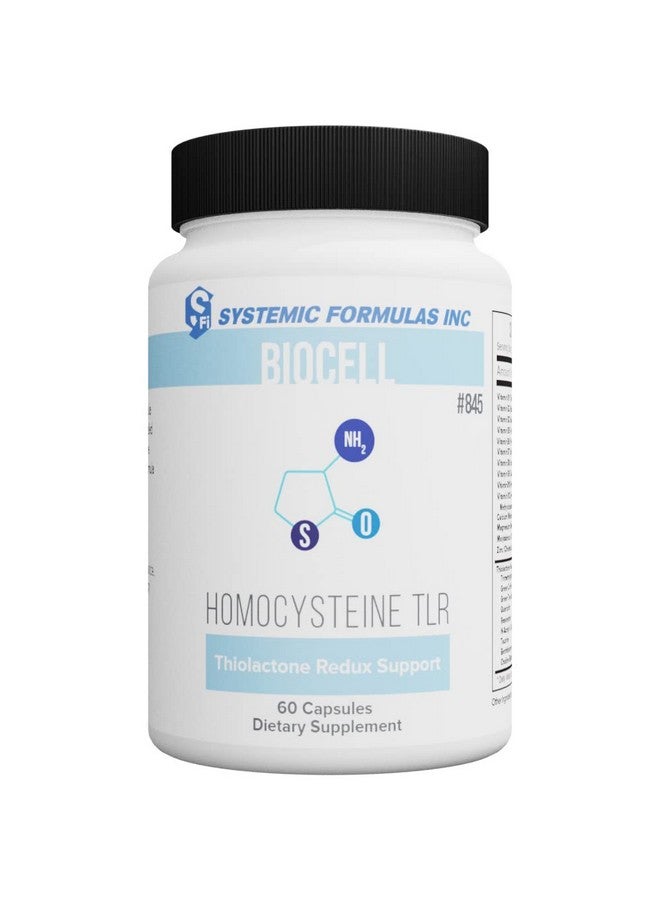 Systemic Formulas Homocysteine Tlr Thiolactone Redux Support 60 Capsules Biocell 845 Contains Antioxidants That Protect The Heart Cardiovascular System And Brain From Elevated Homocysteine  - Image 2