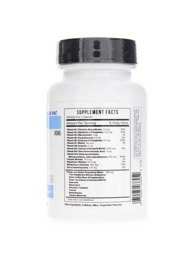 Systemic Formulas Homocysteine Tlr Thiolactone Redux Support 60 Capsules Biocell 845 Contains Antioxidants That Protect The Heart Cardiovascular System And Brain From Elevated Homocysteine  - Image 4