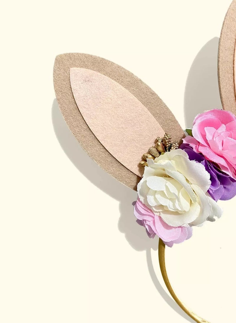 Toddler Girls Flower Decor Hair Hoop  - Image 3