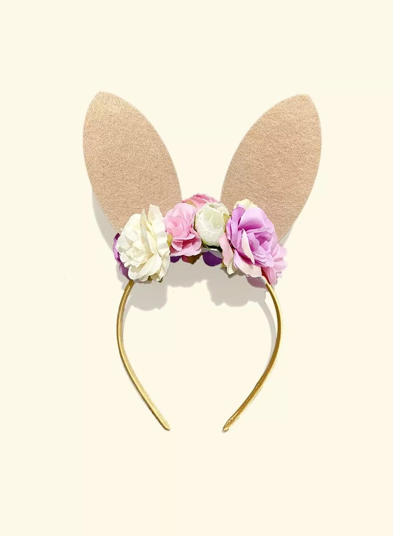 Toddler Girls Flower Decor Hair Hoop  - Image 2