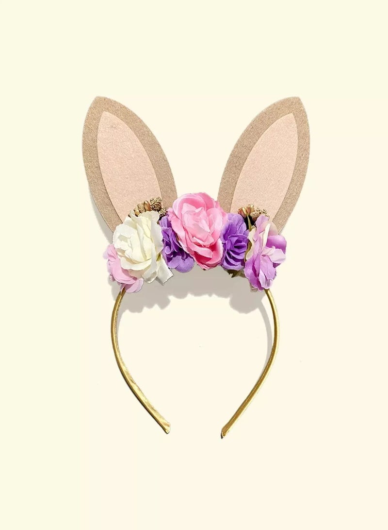 Toddler Girls Flower Decor Hair Hoop  - Image 1
