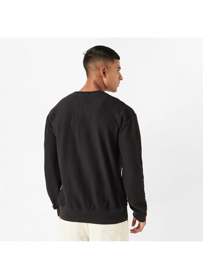 Lee Cooper - Lee Cooper Textured Sweatshirt with Chest Pocket and Long Sleeves - Image 1