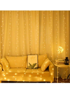 Generic 300 LED Copper Wire Curtain Lights 8 Modes DIY Pattern Flexible String Lights with Remote Window and Wall Decorations for Garden Room Party  - Image 2