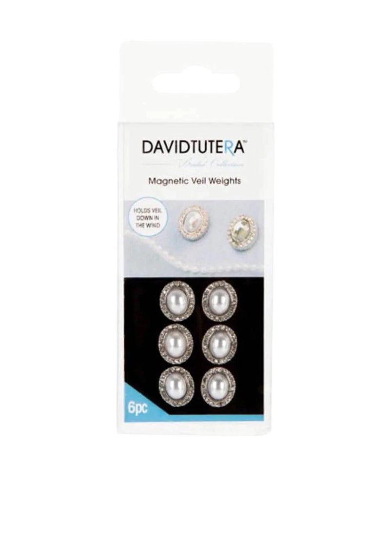 David Tutera - Veil Weights Pearl Oval 6 pieces - Image 1