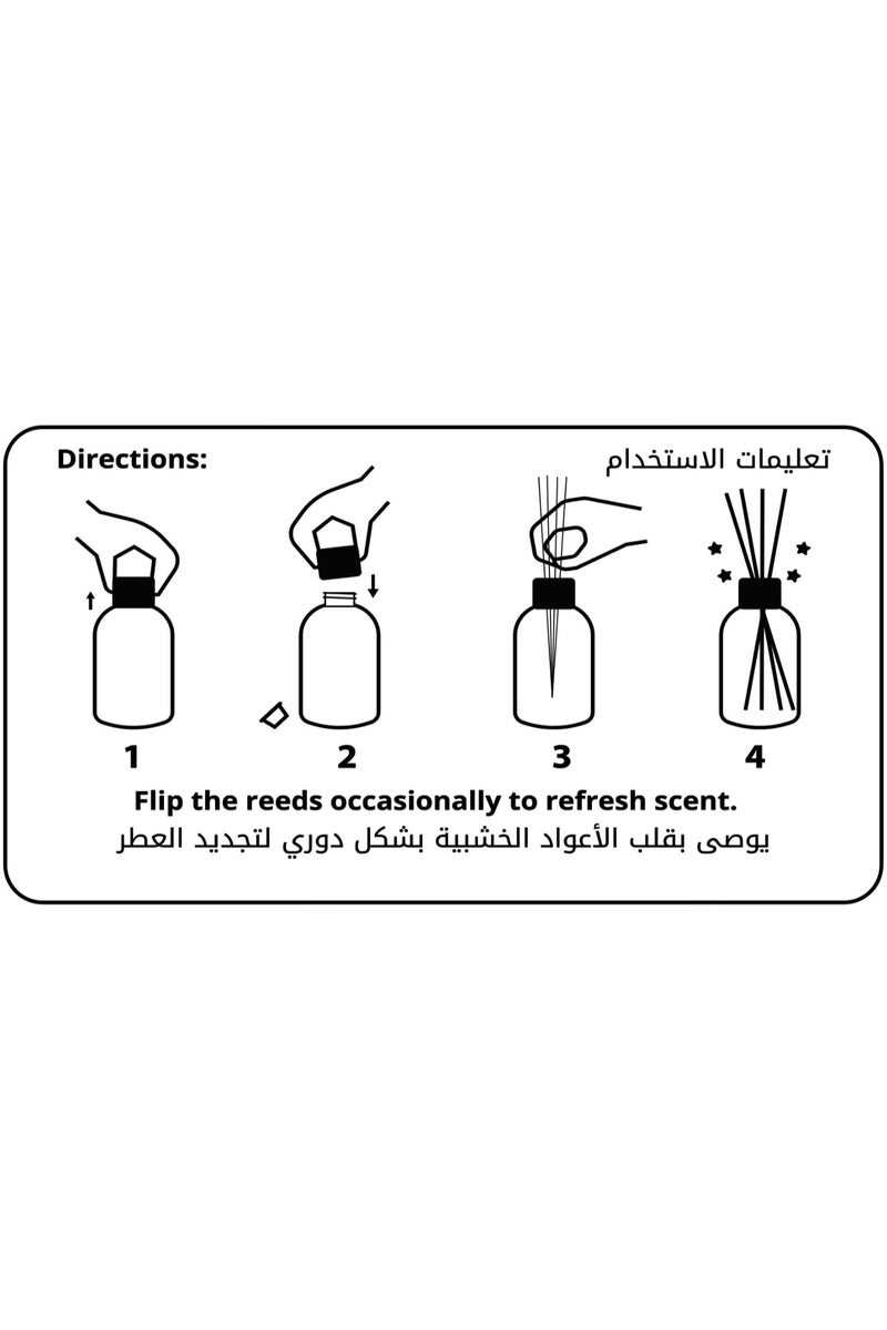 Gulf Orchid Coffee Latte Reed Diffuser Aromatherapy Air Freshener Fragrance - Perfect for Home, Livingroom, Bedroom, Toilet, Closet & Office - 110ml - Image 3