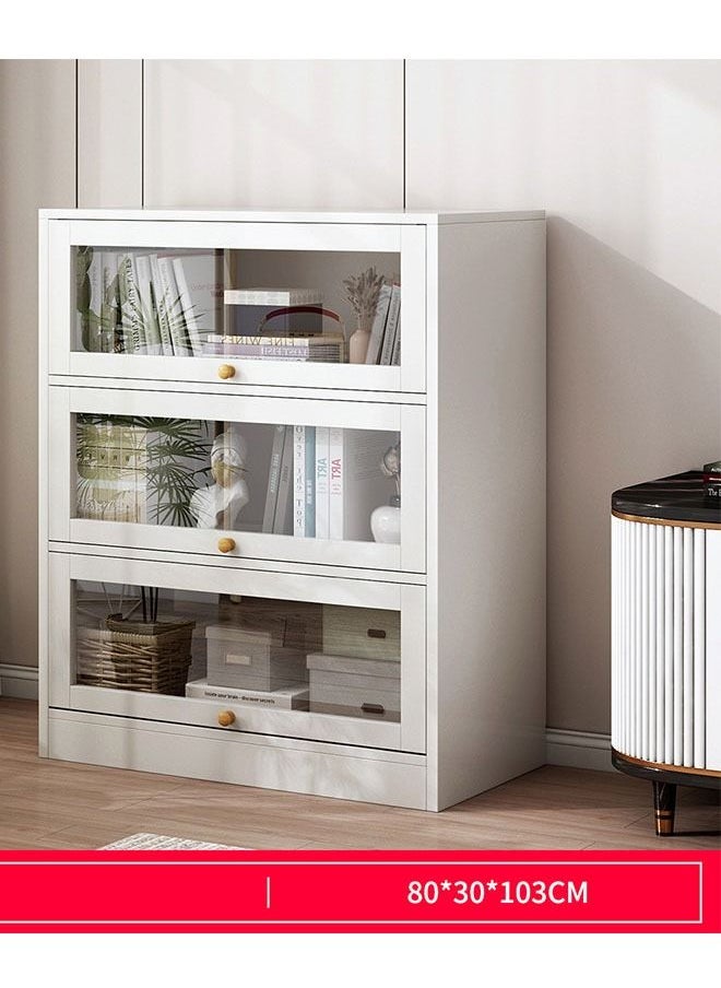 NKX 3-Tier Stackable Organizer Cabinet with Doors  - Image 1