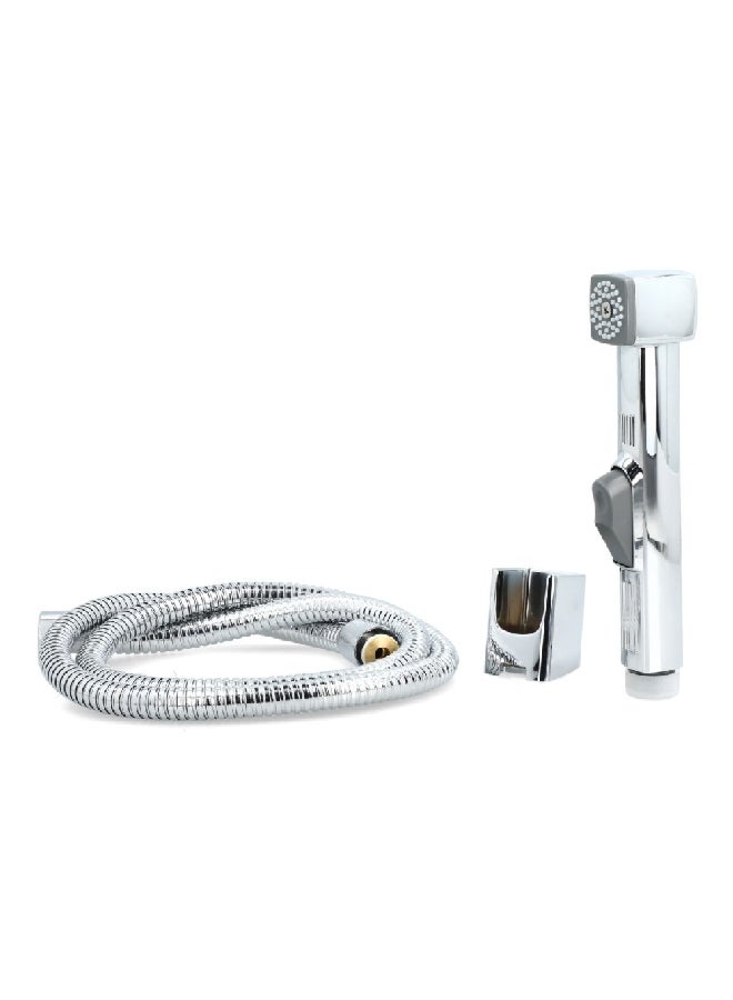 Muller Elegant Design Self Cleaning Leak Protection Bathroom Shattaf Set Chrome 18 x 4.5 x 17 cm MU-3107 - Image 3