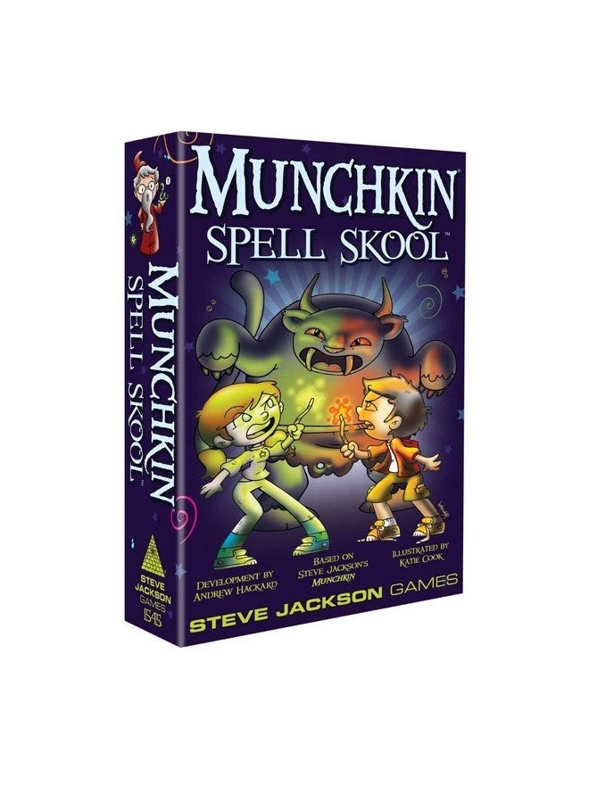 Munchkin Spell Skool Card Game | Family Card Game | Adult, Kids, & Family Game | Fantasy Adventure Card Game | Roleplaying Game | Ages 10+ | 3-4 Players | Avg Play Time 60 Min | Steve Jackson Games