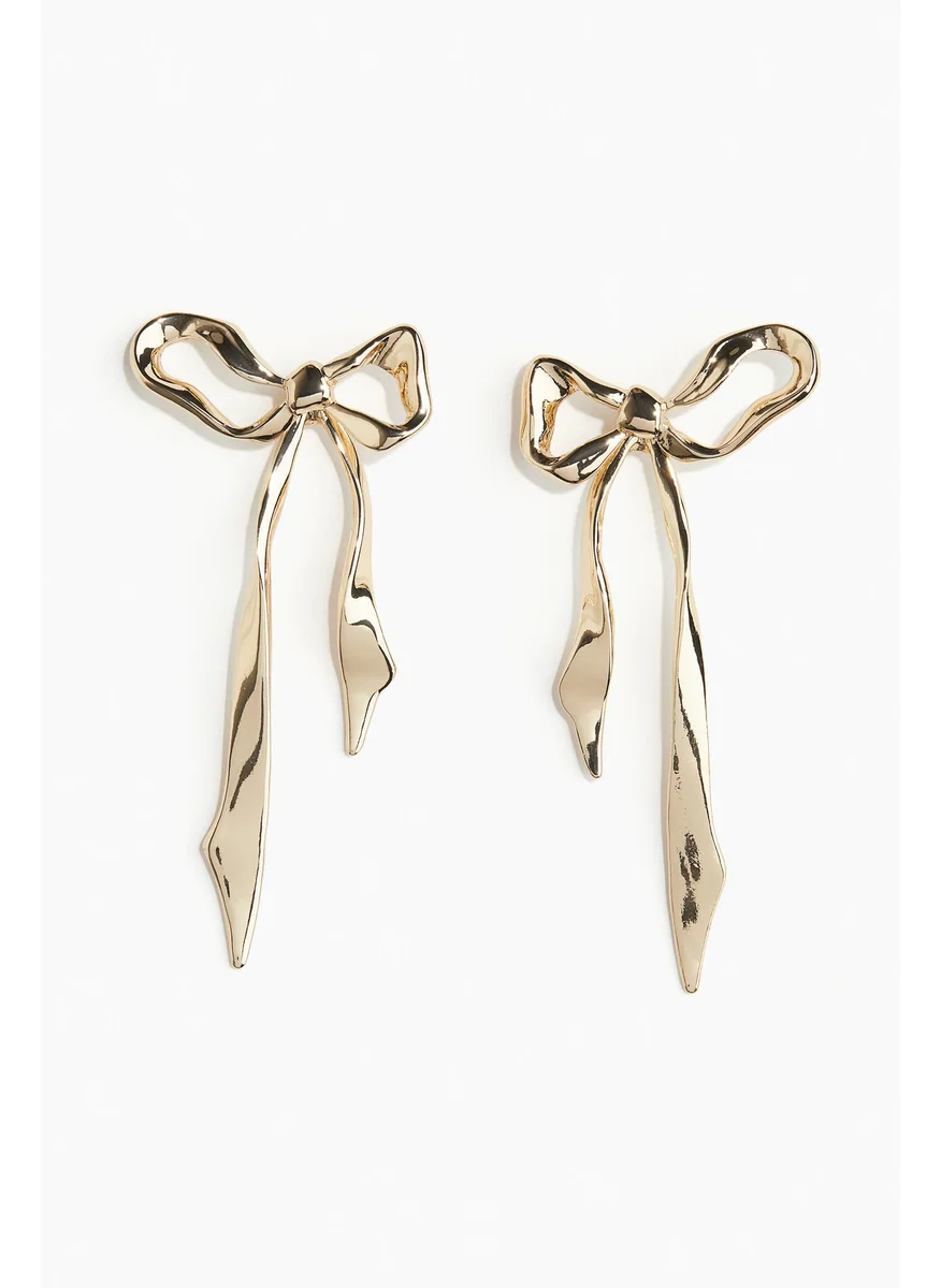 اتش اند ام Bow-Shaped Earrings