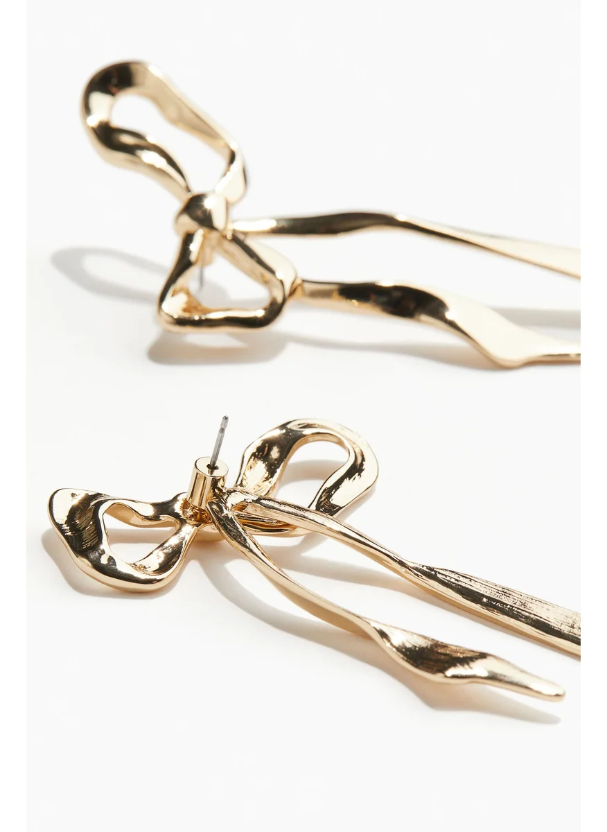 اتش اند ام Bow-Shaped Earrings