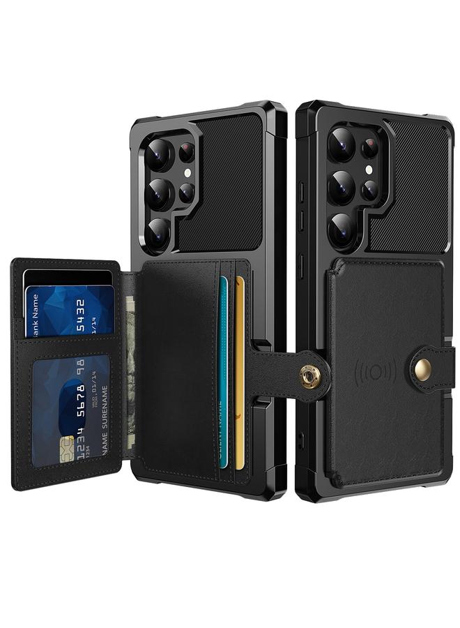 S-TOP Case For Samsung Galaxy S24 Ultra 5G Magnetic Wallet Card Bag Leather Phone Case - Image 1