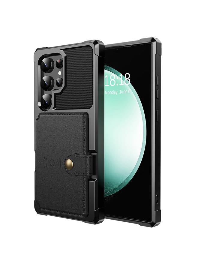 S-TOP Case For Samsung Galaxy S24 Ultra 5G Magnetic Wallet Card Bag Leather Phone Case - Image 2