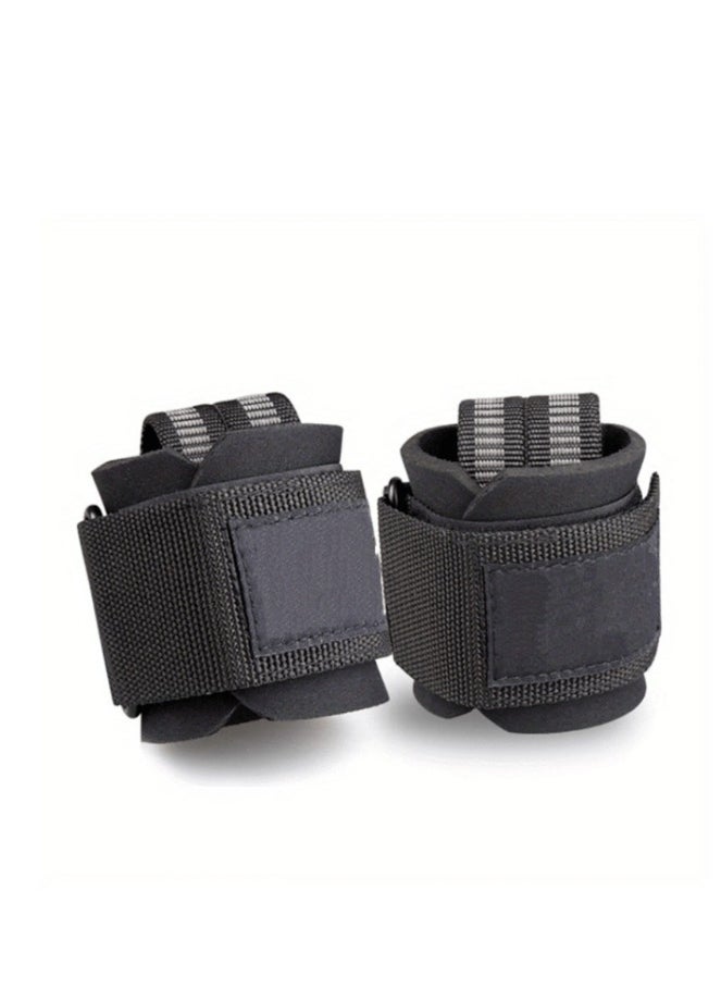 OASIS-TH 2Pcs Weightlifting Pressure Wrist Guard Strap Adjustable Hard Pull Lifting Wrist Strap Grips Band Strength Training Deadlift Grip Band Fitness  - Image 4