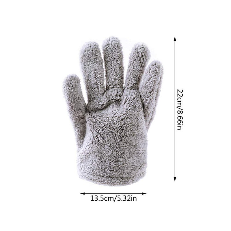 Ankh-Home-Supplies Microfibre Hair Drying Gloves, Quick Dry Towel Gloves for Easy Hair Drying, 22cm x 13.5cm, Random color