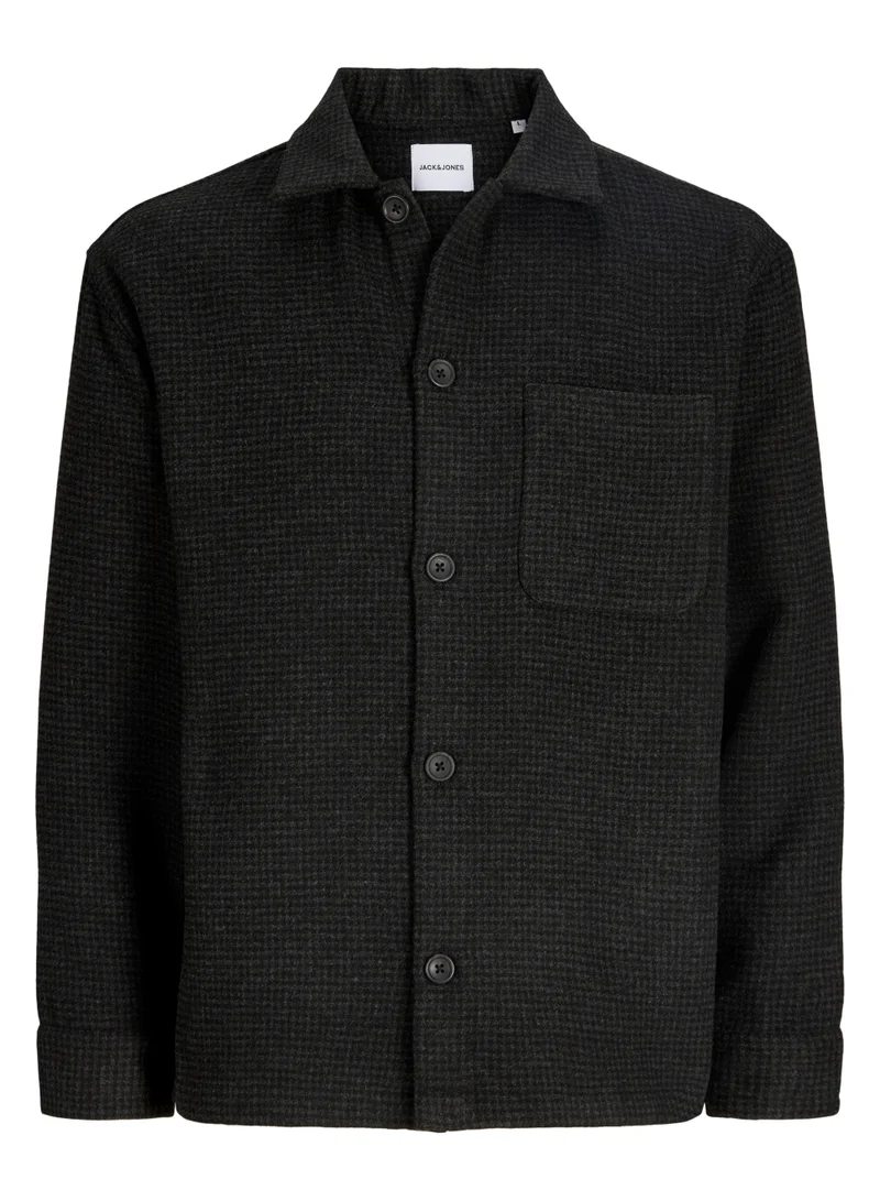جاك اند جونز Casual Relaxed Fit Long Sleeve Over Shirt