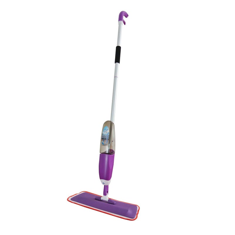 Floor mop with spray for polishing and sterilizing ceramic and marble - assorted color