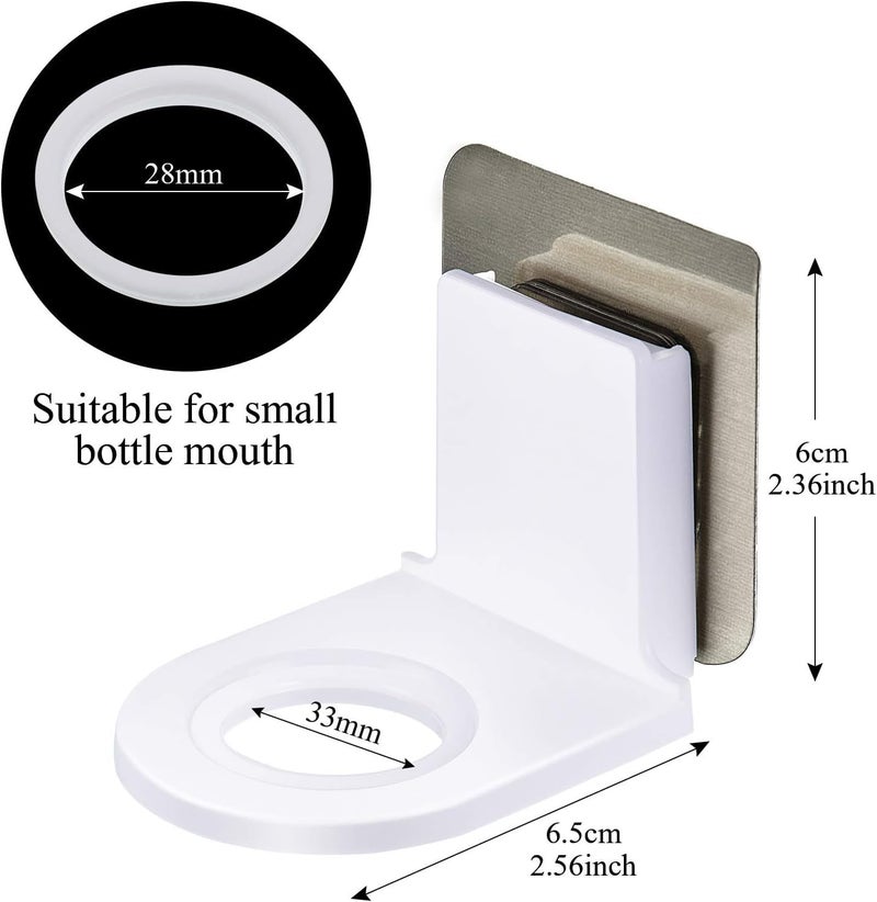 EARTHCONE EARTHCONE 2Pcs Hand Wash Sanitizer Bottle Rack Hook Self Adhesive Wall Mounted Shampoo Holder Hook Shower Gel Bottle Rack Hanger Liquid Soap Shower Holder for Kitchen Bathroom with Sticker - Image 2