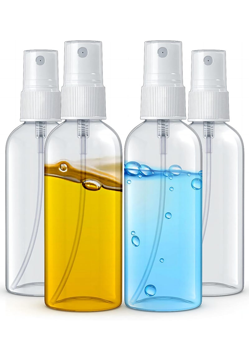 STORE77 6-Piece Refillable Spray Bottles for Dispensing Clear/White  - Image 2