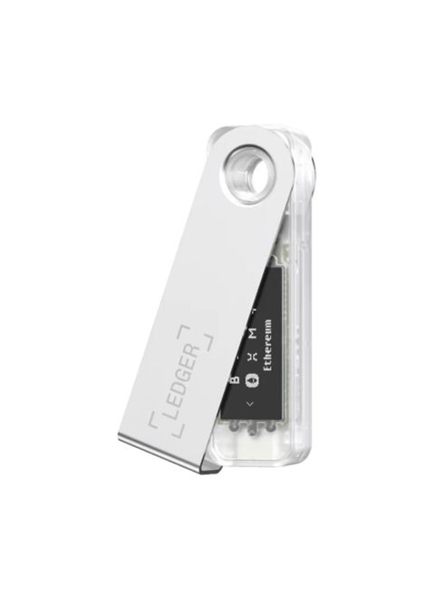 Nano S Plus Hardware Wallet | Safest Crypto & NFT Cold Storage, OLED Screen, Type-C Connectivity, 5000+ Coins Supported, for Android, MacOS & Windows - Transparent