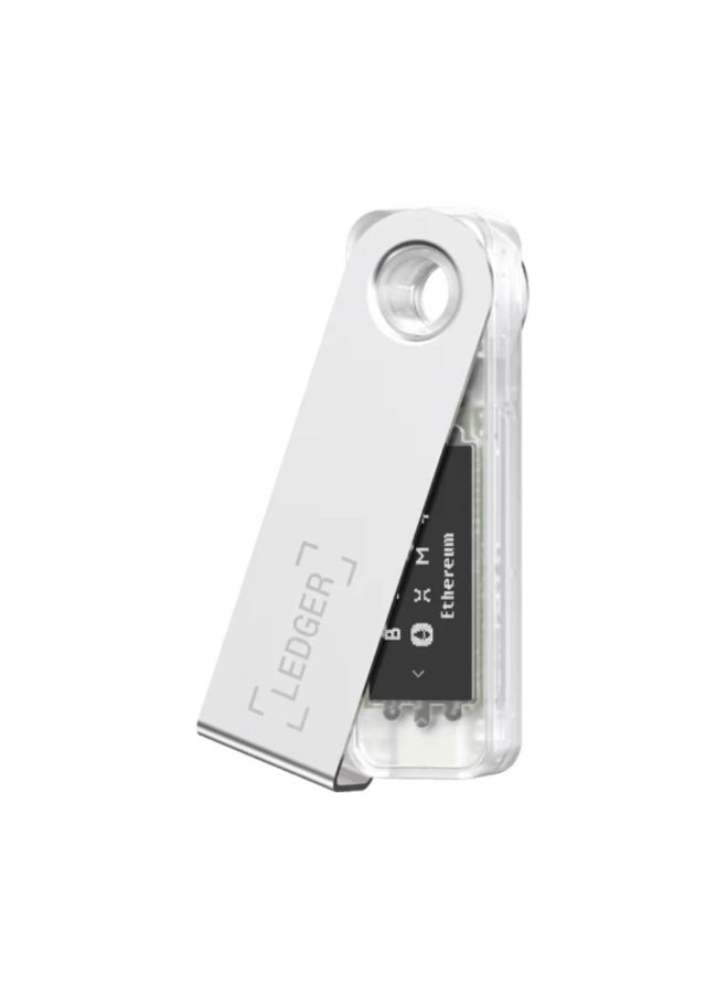 Ledger - Nano S Plus Hardware Wallet | Safest Crypto & NFT Cold Storage, OLED Screen, Type-C Connectivity, 5000+ Coins Supported, for Android, MacOS & Windows - Transparent - Image 1