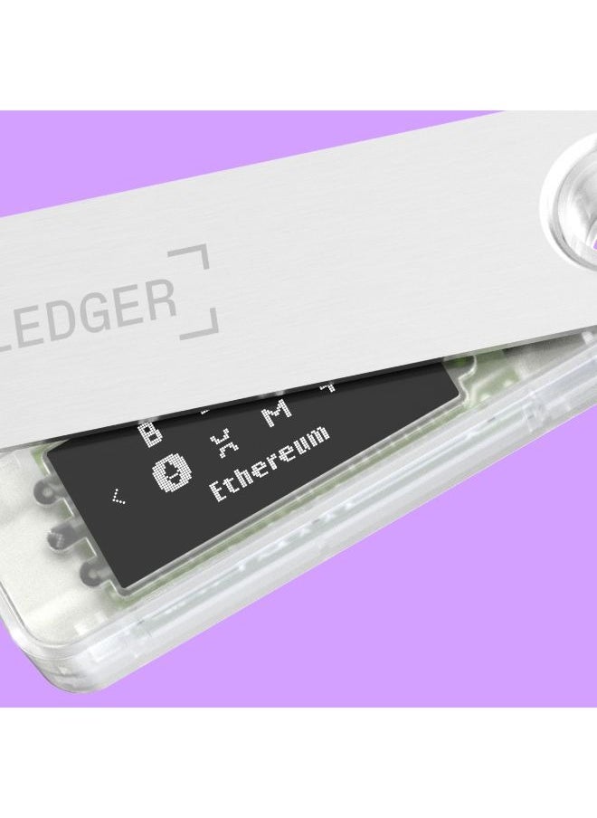 Ledger - Nano S Plus Hardware Wallet | Safest Crypto & NFT Cold Storage, OLED Screen, Type-C Connectivity, 5000+ Coins Supported, for Android, MacOS & Windows - Transparent - Image 1