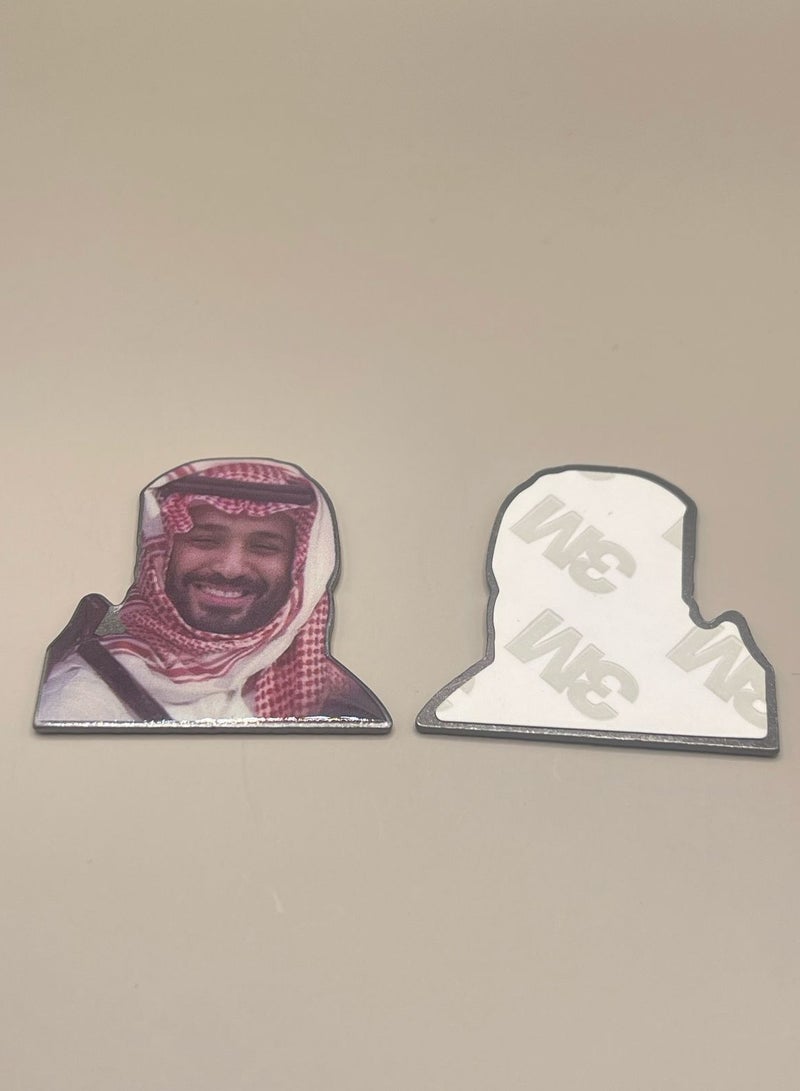 Metal Sticker – Crown Prince Mohammed bin Salman Design - Image 2