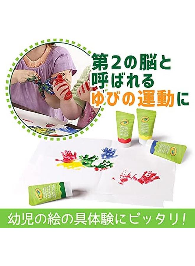 كرايولا طلاء إصبعي الأول للأطفال الصغار ورق رسم للأنشطة الداخلية للأطفال في المنزل هدية مجموعة مكونة من 14 قطعة باللون الأحمر 81 1452 - Image 3