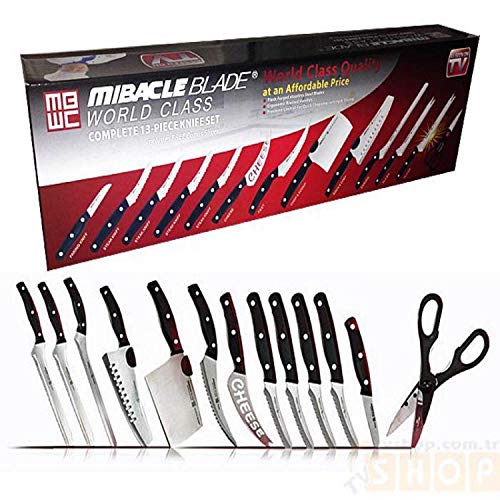Miracle Blade World Class Professional Series 13 Piece Chef's Knife Collection - Ergonomic and Versatile Flash Forged Blades - Image 4