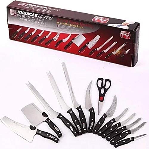 Miracle Blade World Class Professional Series 13 Piece Chef's Knife Collection - Ergonomic and Versatile Flash Forged Blades - Image 3