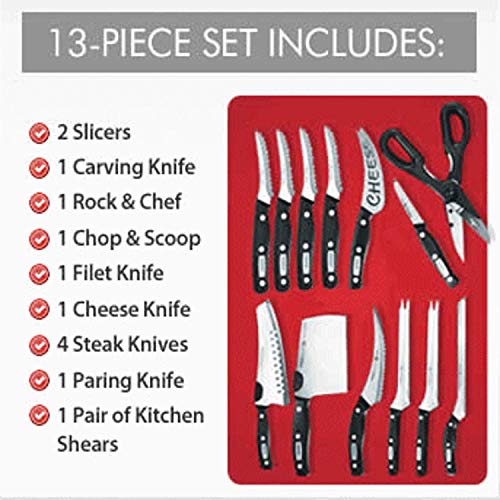 Miracle Blade World Class Professional Series 13 Piece Chef's Knife Collection - Ergonomic and Versatile Flash Forged Blades - Image 5