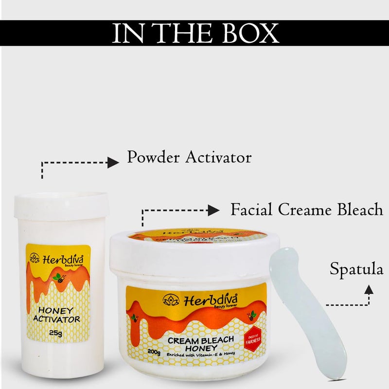 Herbdiva كريم هيربديفا لتفتيح البشرة بالعسل 250 جرام مدعم بفيتامين E للعسل للحصول على إشراقة فورية وتحسين لون البشرة الرائع مع قوة رحيق الطبيعة - Image 5