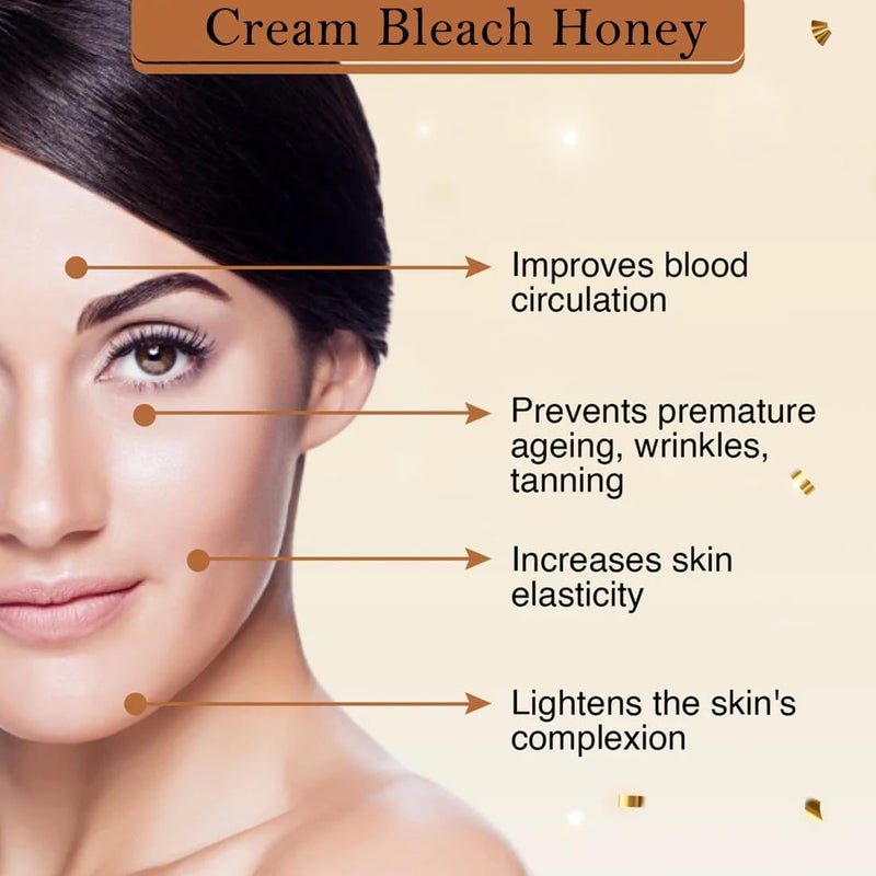 Herbdiva كريم هيربديفا لتفتيح البشرة بالعسل 250 جرام مدعم بفيتامين E للعسل للحصول على إشراقة فورية وتحسين لون البشرة الرائع مع قوة رحيق الطبيعة - Image 4