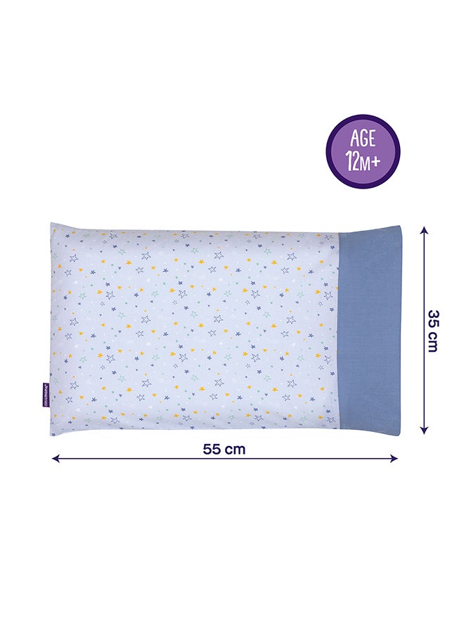 Clevamama - Clevafoam Toddler Pillow Case Blue - Image 1