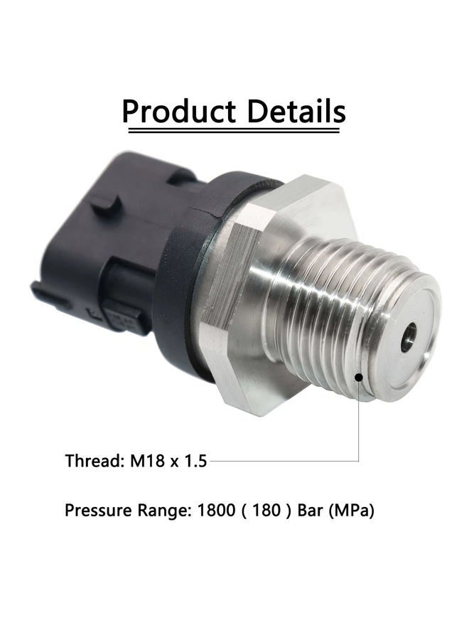 KEJSTED Fuel Rail Pressure Sensor 0281006425 Compatible with Dodge Ram 2500 3500 Truck Cummins Diesel L6 5.9L 2003-2007# 0281002851 5093112AA 05093112AA 904-309 3949988 SU3355 - Image 3
