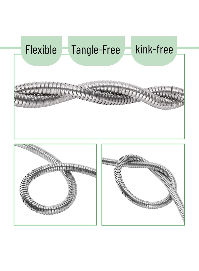 Y&D 3 Feet Short Garden Hose, Heavy Duty Stainless Steel Outdoor Metal Flexible Durable Hose  - Image 4