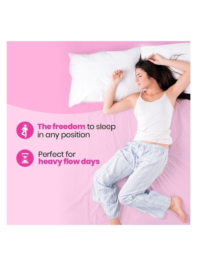 i-activ i activ سروال شهري للفتيات والنساء | L-XL | 2 حزمة | سراويل الدورة الشهرية المتاح للنساء لفترات التدفق الثقيل | ضمادات الأمومة بعد الولادة | حماية بزاوية 360 درجة | مقاس الخصر - 31 بوصة إلى 48 بوصة - Image 4