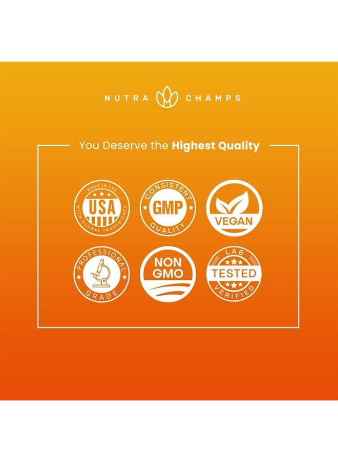 NutraChamps Vitamin C 1000mg with Rose Hips | Vitamin C Supplement with Elderberry & Citrus Bioflavonoids | Kids Immune Boosting Supplement | Non-GMO Antioxidants Supplement | 500mg Vitamin C Capsules Pill - Image 5