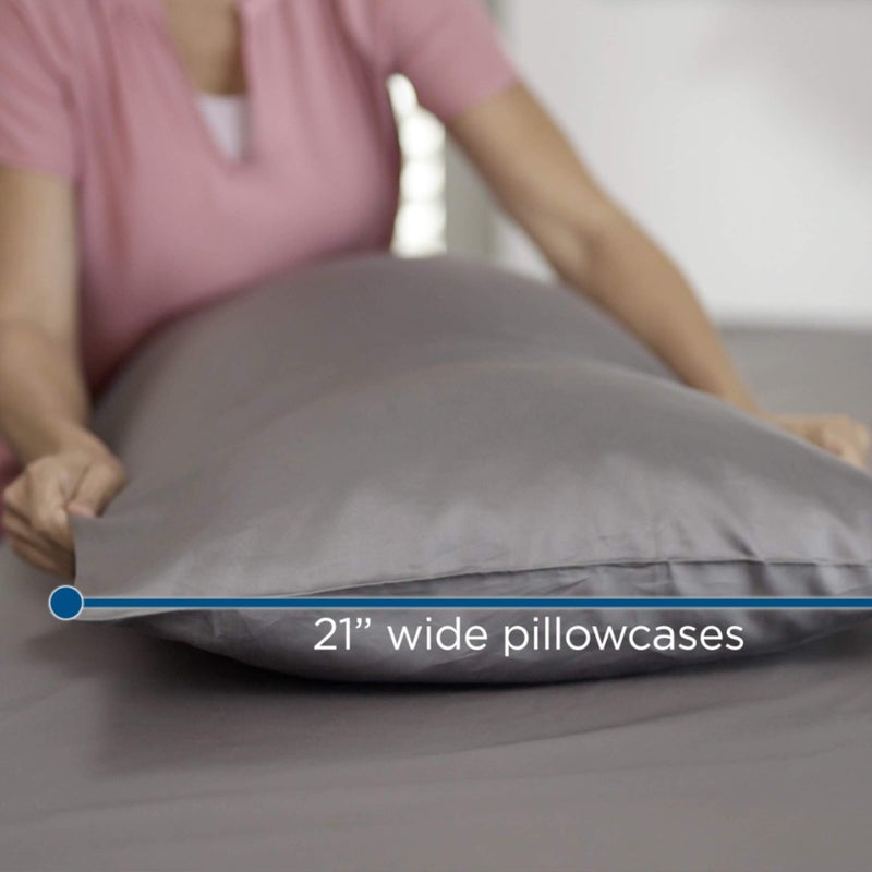 MyPillow MyPillow Giza Dreams Bed Sheets [Twin XL  White]  - Image 4