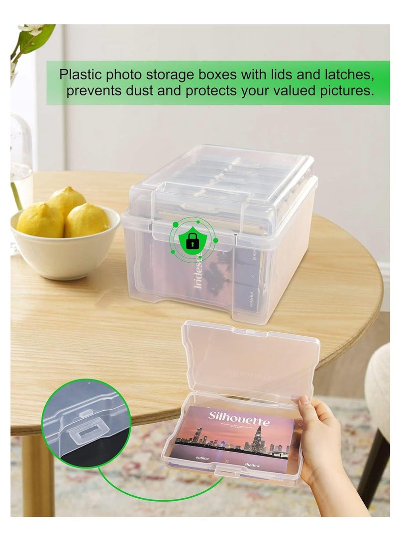 SYOSI Versatile Clear Photo Storage Box - Ideal for 4x6 Pictures, Crafts, Seeds, and Special Education Materials  - Image 4