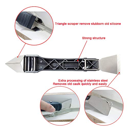 ORX PLUS TOOLS ORXPLUS Tools Silicone Remover Scraper Sealant, Caulk Caulking Removal Tool with Durable Stainless Scraper for Bathroom, Kitchen, Sink Joint and Frames Sealant Seals - Image 4
