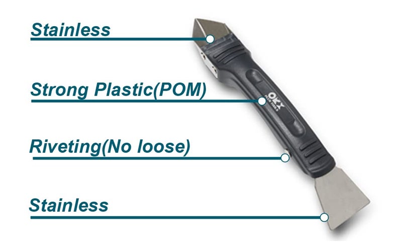 ORX PLUS TOOLS ORXPLUS Tools Silicone Remover Scraper Sealant, Caulk Caulking Removal Tool with Durable Stainless Scraper for Bathroom, Kitchen, Sink Joint and Frames Sealant Seals - Image 5