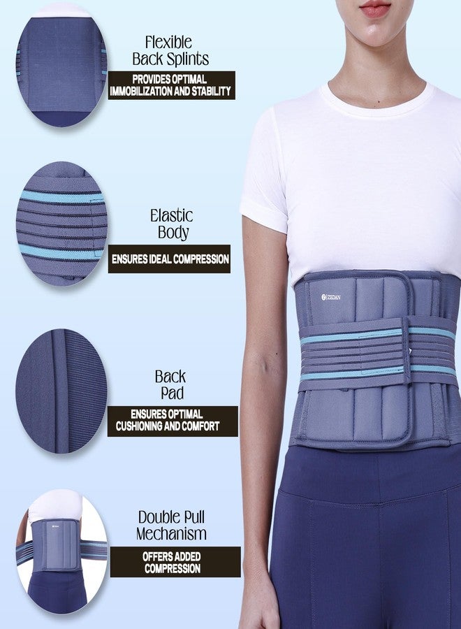 ZEDAN Abdominal Support Breathable Belt | Lower Back & Waist Support | After Delivery for Tummy Reduction | Lumbo Sacral | For Back Pain Relief & Recovery | For Men & Women | Universal - Image 3