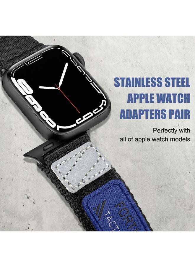 Ritche Nylon Rugged Apple Watch Band, Black, 42mm-44mm - Image 5