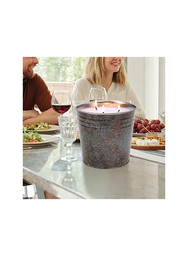 Green Tiger Citronella Candle for Outdoor and Indoor Use, 100-110 Hours Burn Time, Soy Wax Iron Design, 3 Wicks,Citronella Fragrance - Image 5