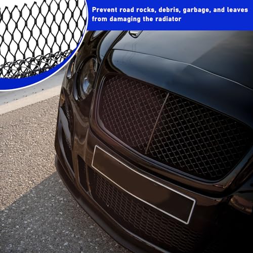 Sylvil Car Grill Mesh, Heavy Duty Aluminum Alloy Grille Insert Bumper with Rhombic Hole, 40"×13" Multifunctional Automotive Screen Mesh Roll for Front Bumper, Car Accessories (6×12 mm) - Image 4