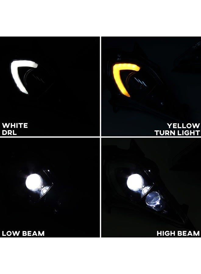 SAUTVS LED Headlights High Low Beam Head Lights Front Lamps DRL Turn Signal Light for Yamaha YFZ 450 YFZ450R YFZ450X Wolverine 450 350 Raptor 250 350 Raptor 700 2006-2022 Accessories (2PCS) - Image 2